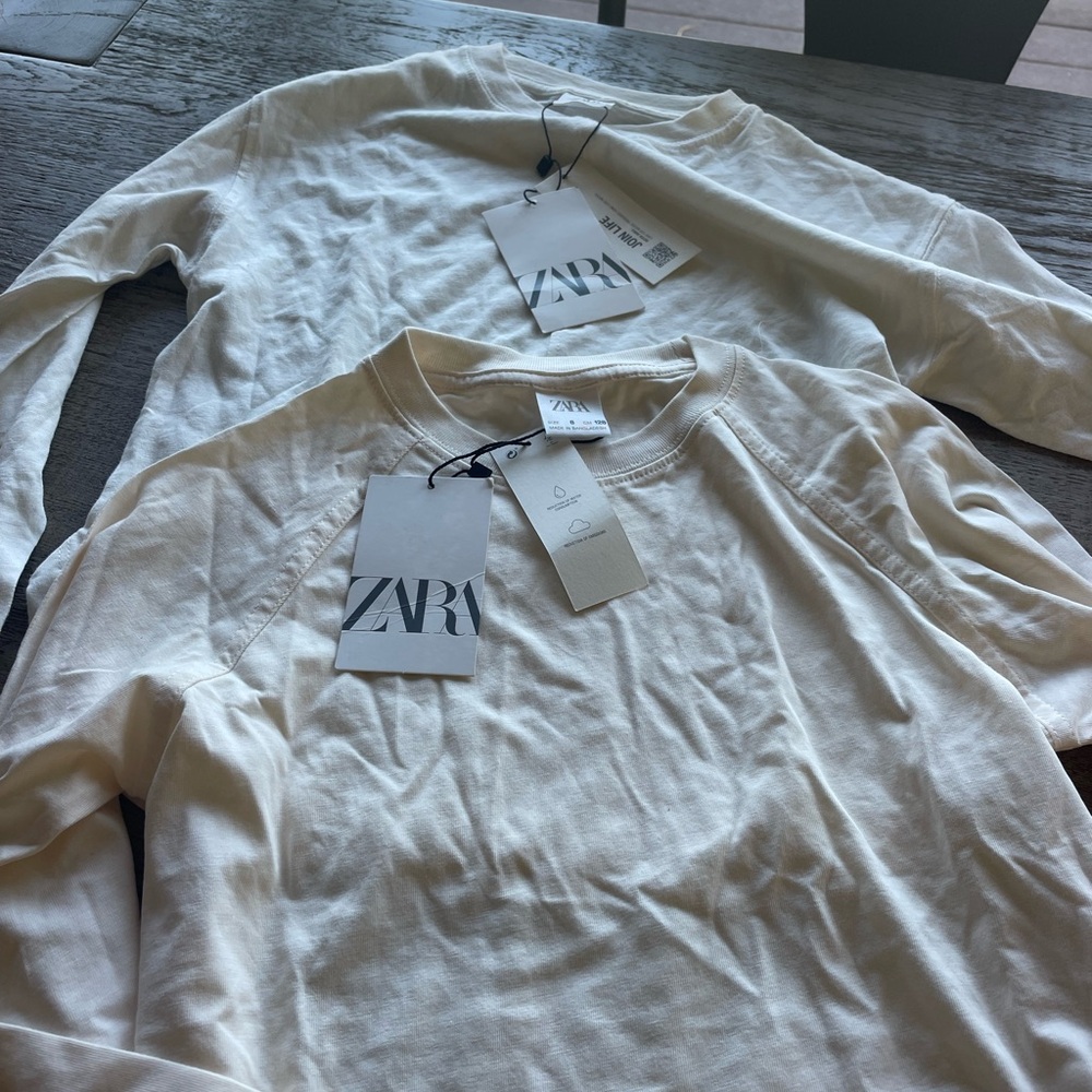 Zara nwt long sleeve size 8 (2 shirts)